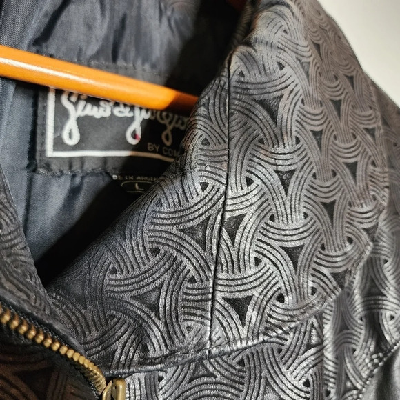 Gino Di Giorgio Leather Black Jacket. large. Vintage - Picture 12 of 16